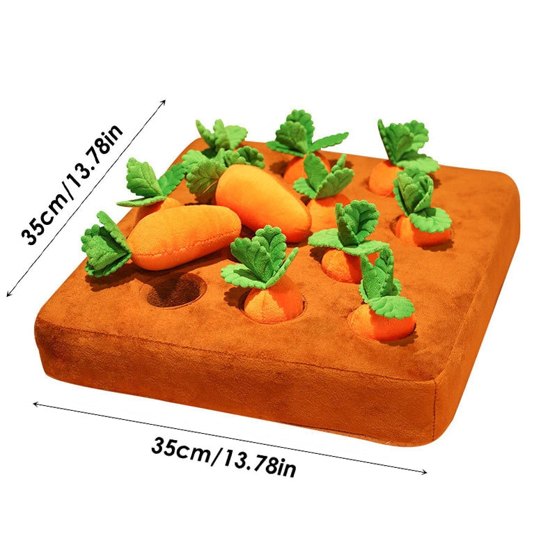 carrot farm dog toy